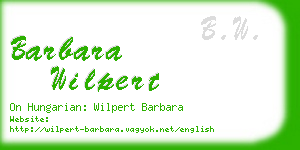 barbara wilpert business card